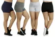 (4 Pack) Women's Plus Size Cotton-Blend Control Shots - Second Medium
