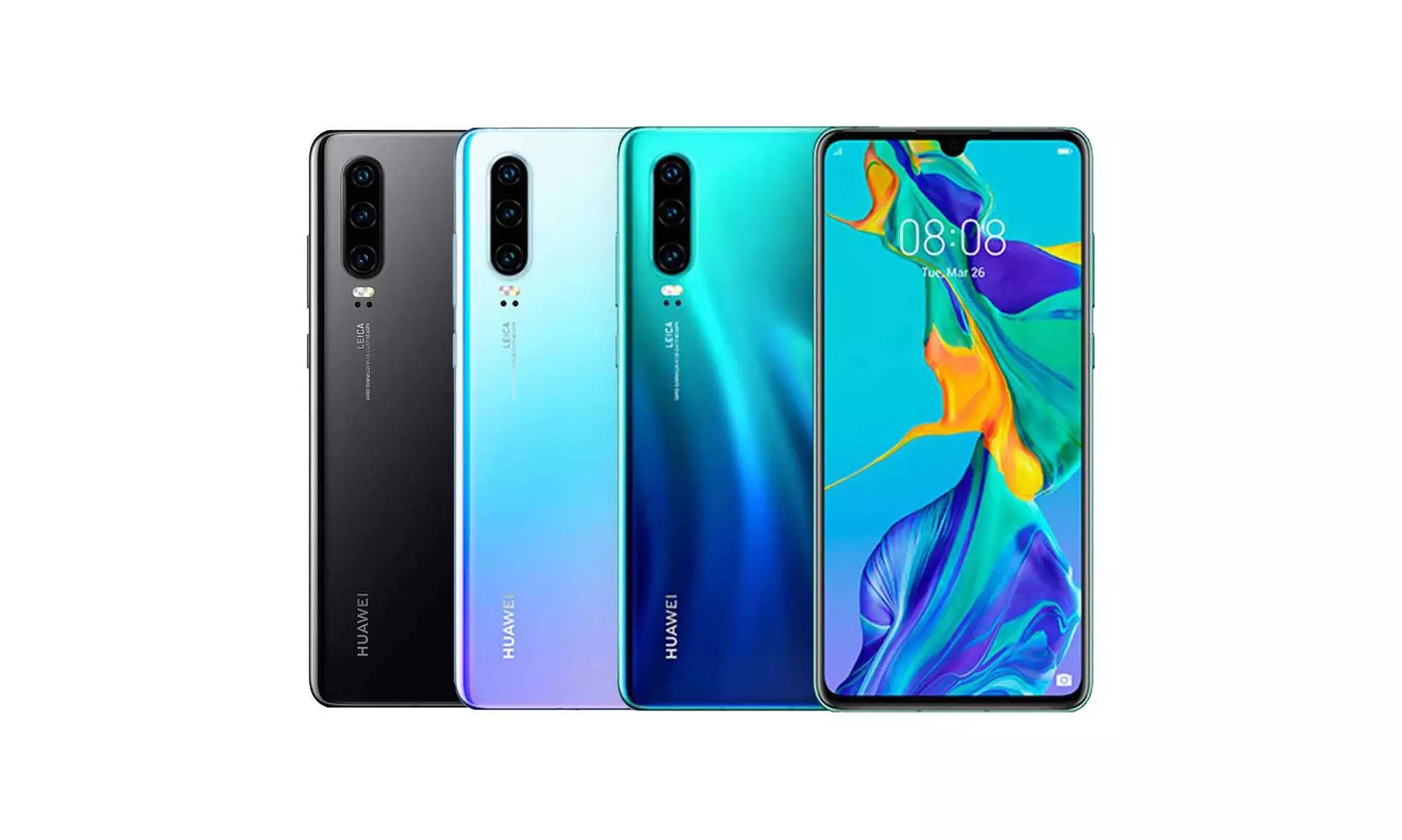 Huawei P30 ELE-L29 128GB IP53 6.1" OLED Triple Camera GSM Factory Unlocked Phone - Primary Image
