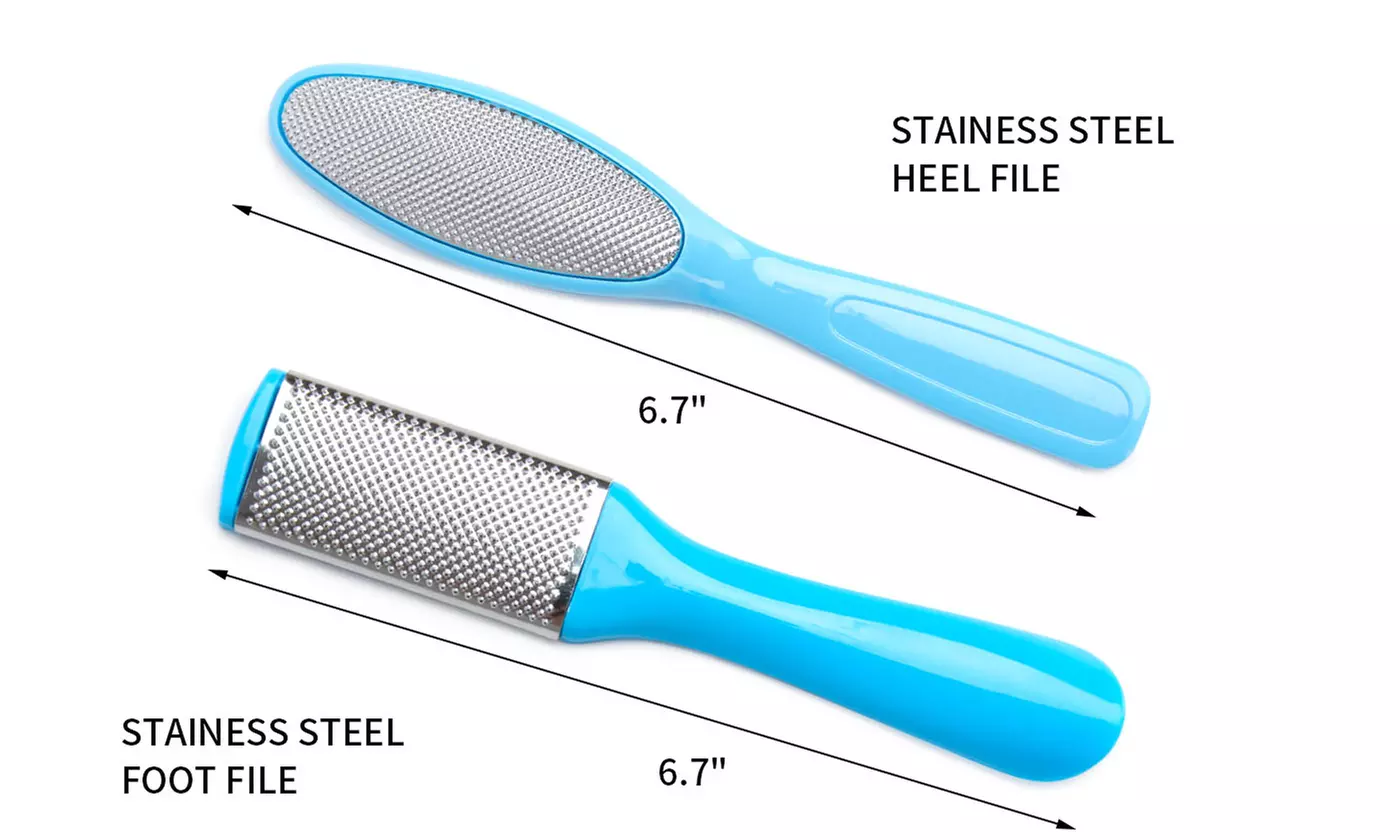 Pedicure Kit Rasp Foot File Callus Remover Scraper Nail Care Tool 8PCS /SET - Second Medium