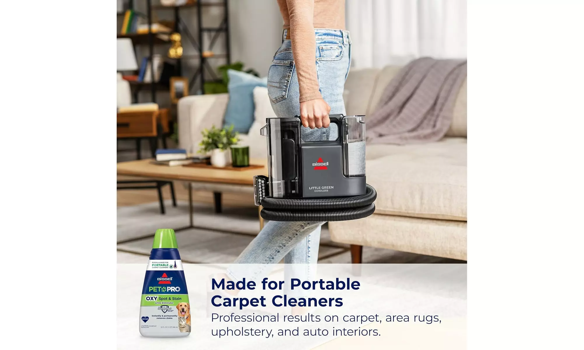 Bissell Pet Pro Oxy Spot & Stain Formula for Portable Vacuums - 1, 2 or 3pk