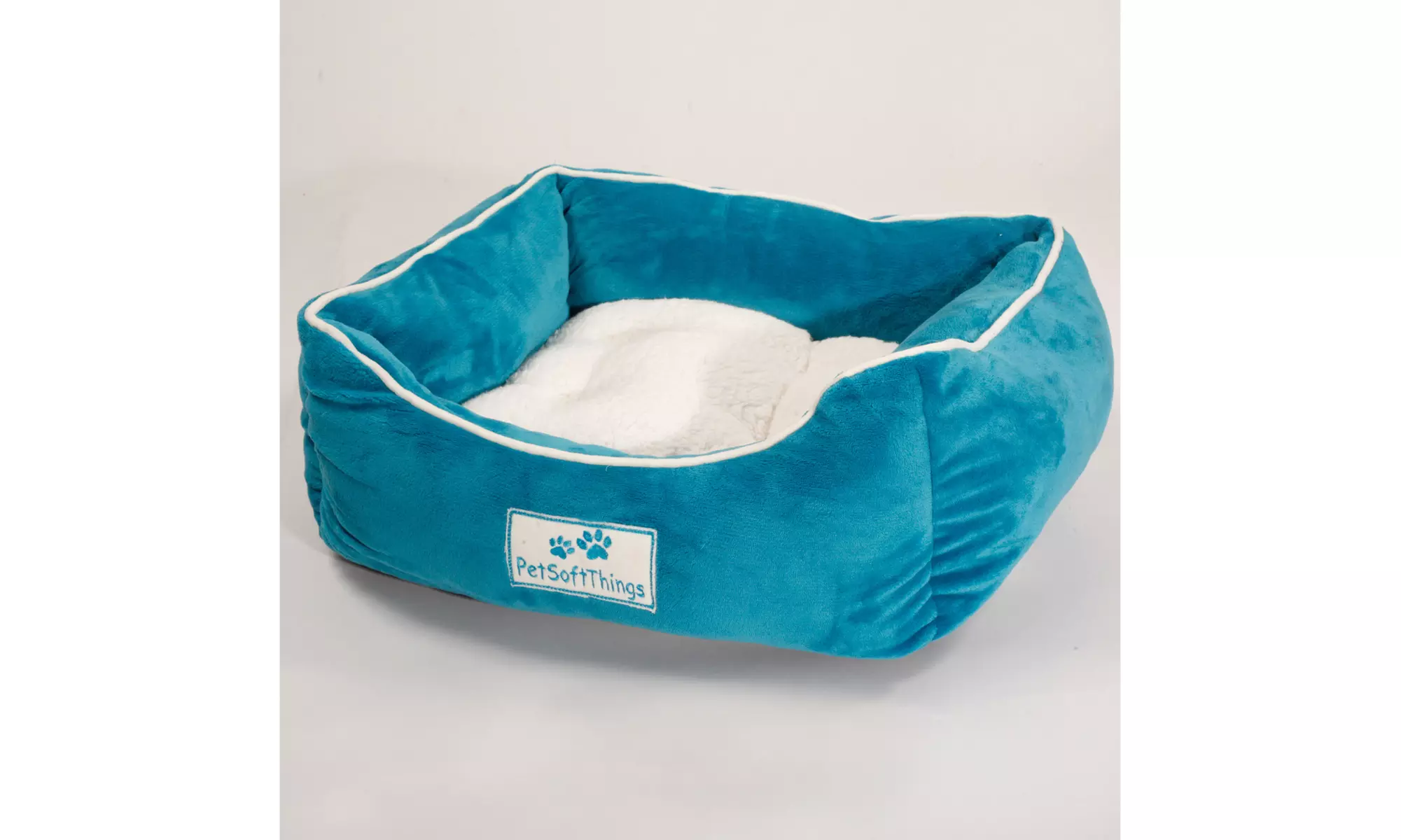 Small Dog Bed Plush Fluffy Soft Warm Calming Small Dog Puppy Kitten Cat Pet Bed