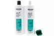 Nioxin Cleanser Shampoo and Scalp Therapy Conditioner Liter 33.8 oz Set Combo - Second Medium