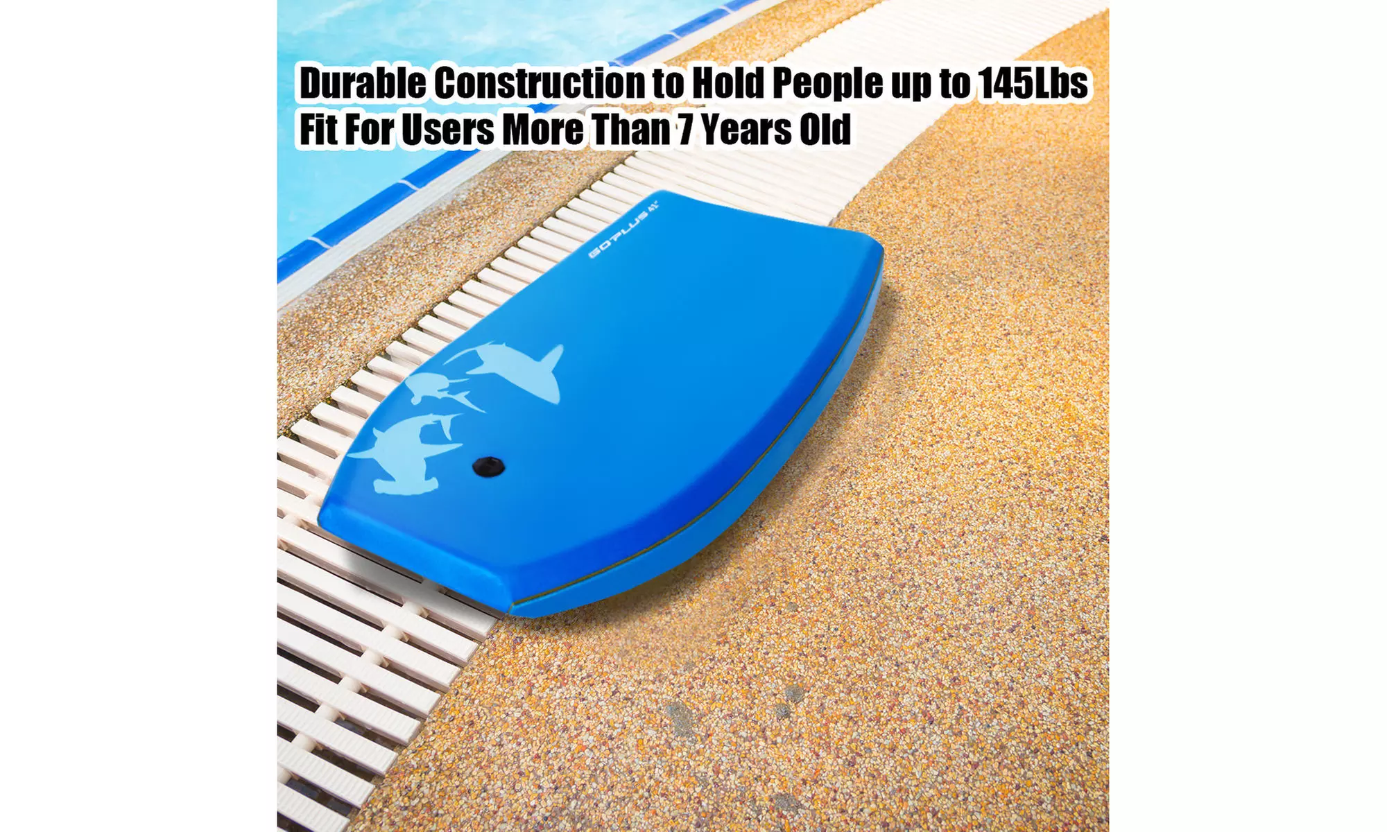 42'' Lightweight Super Bodyboard Surfing W/Leash IXPE Deck EPS Core Boarding