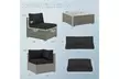Costway Outdoor Patio Sectional Sofa Couch PE Rattan Conversation Set - Second Medium