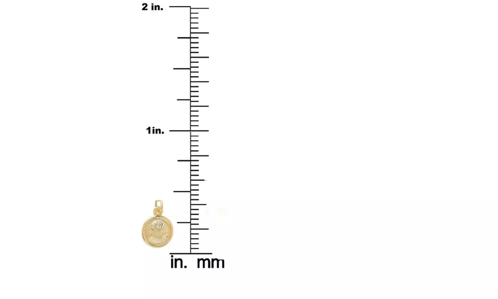 Disc Pendant Necklace In 14K Solid Gold