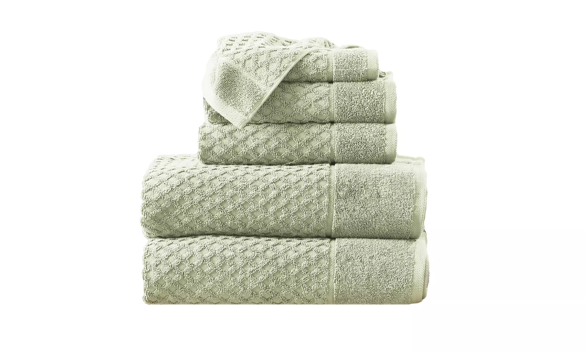Ultra-Soft 100% Cotton Diamond Waffle Bath Towels