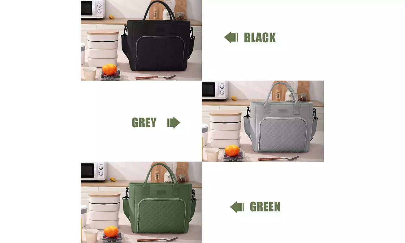 ItBelongs2U Insulated Lunch Bag Leakproof Cooler Tote 11L