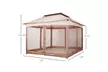 LAGGRA 11'x11' Outdoor 2-Tier Pop Up Folding Gazebo Party Tent w/ Netting - Second Medium