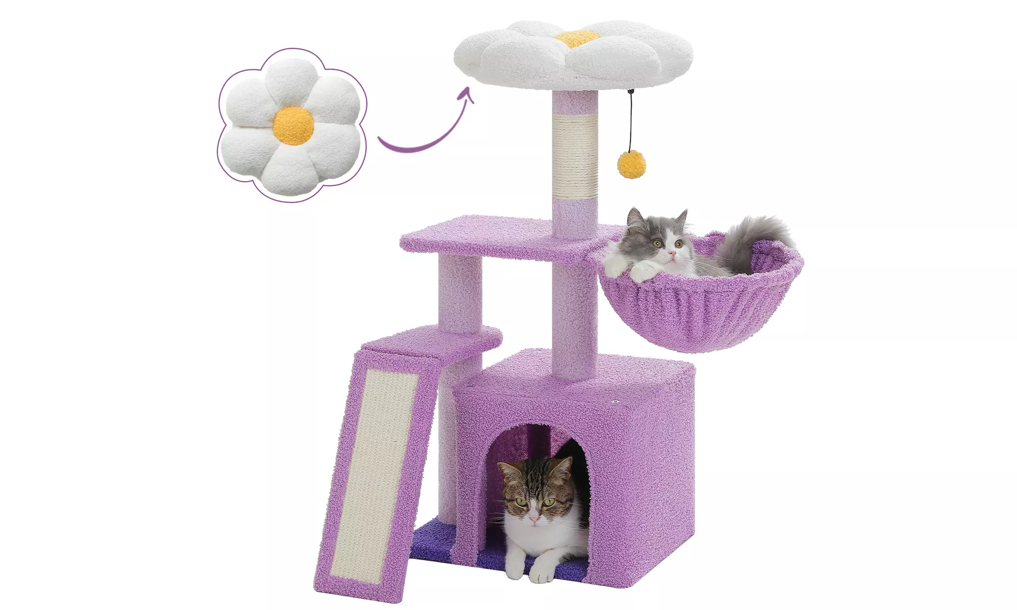 Cat Tree, Cat Tower  Multi-Level Cat Condo with  Scratching Posts