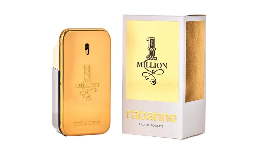 Image 1: Paco Rabanne One Million Eau de Toilette Spray for Men 1.7 Fl. Oz.