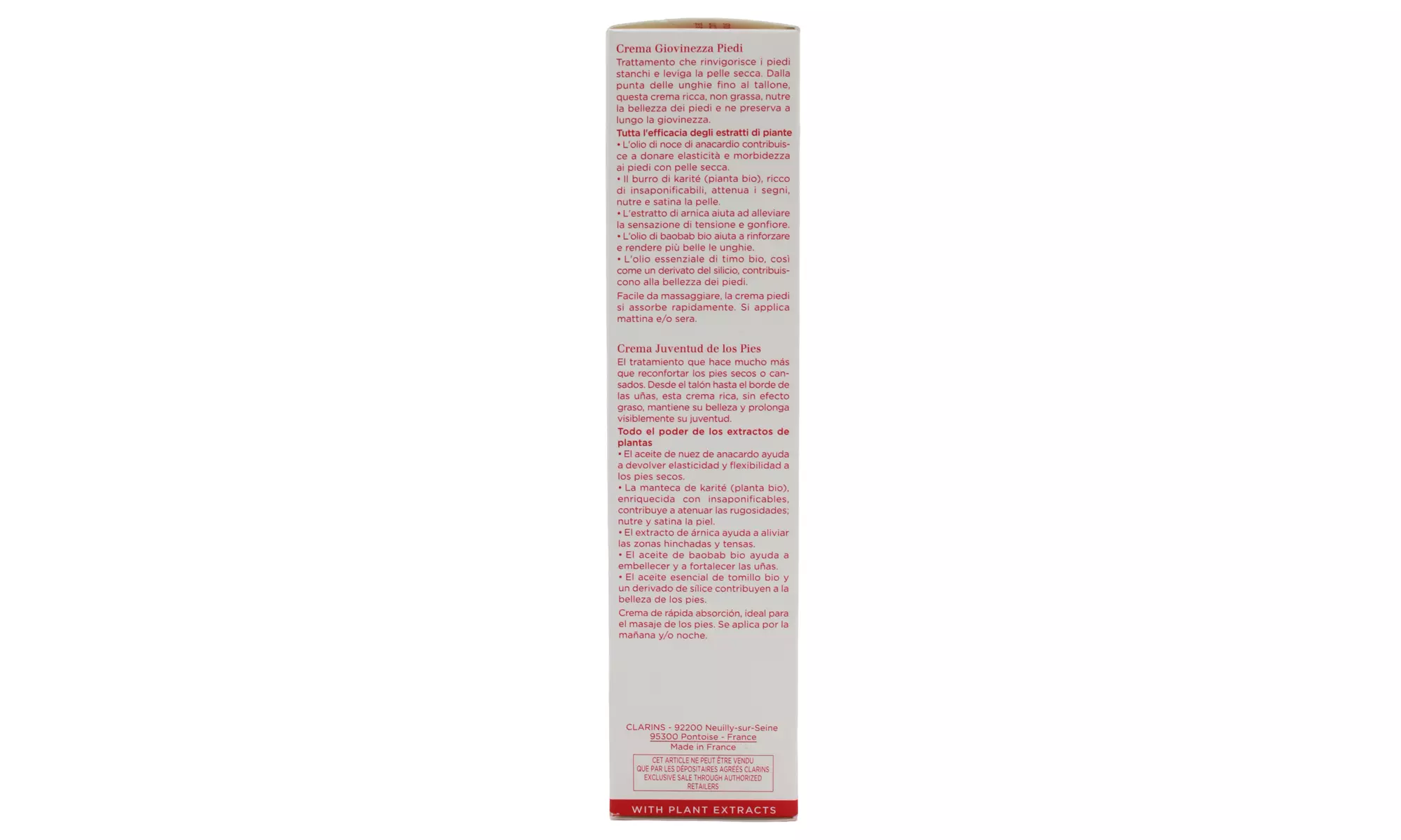 Clarins Foot Beauty Treatment Cream 125ml / 4 oz