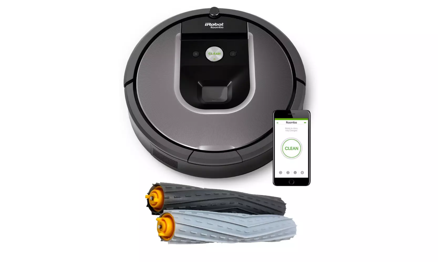 iRobot Roomba 960 Robot Vacuum with Wi-Fi Bundle and Tangle Free AeroForce Debri - Primary Image