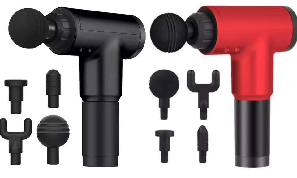 4 In 1 Massage Gun Deep Tissue Percussion Electric Muscle Massager 6 Speed - Primary Image
