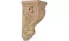 Ekena Millwork CORW05X05X10ACRO Medium Acanthus Wood Corbel, Red Oak