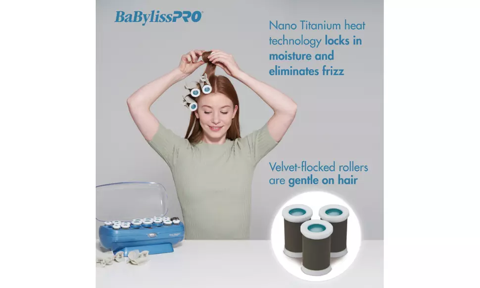 BaBylissPRO Nano Titanium Standing 12, 16, 20 or 30 Hot Roller Set