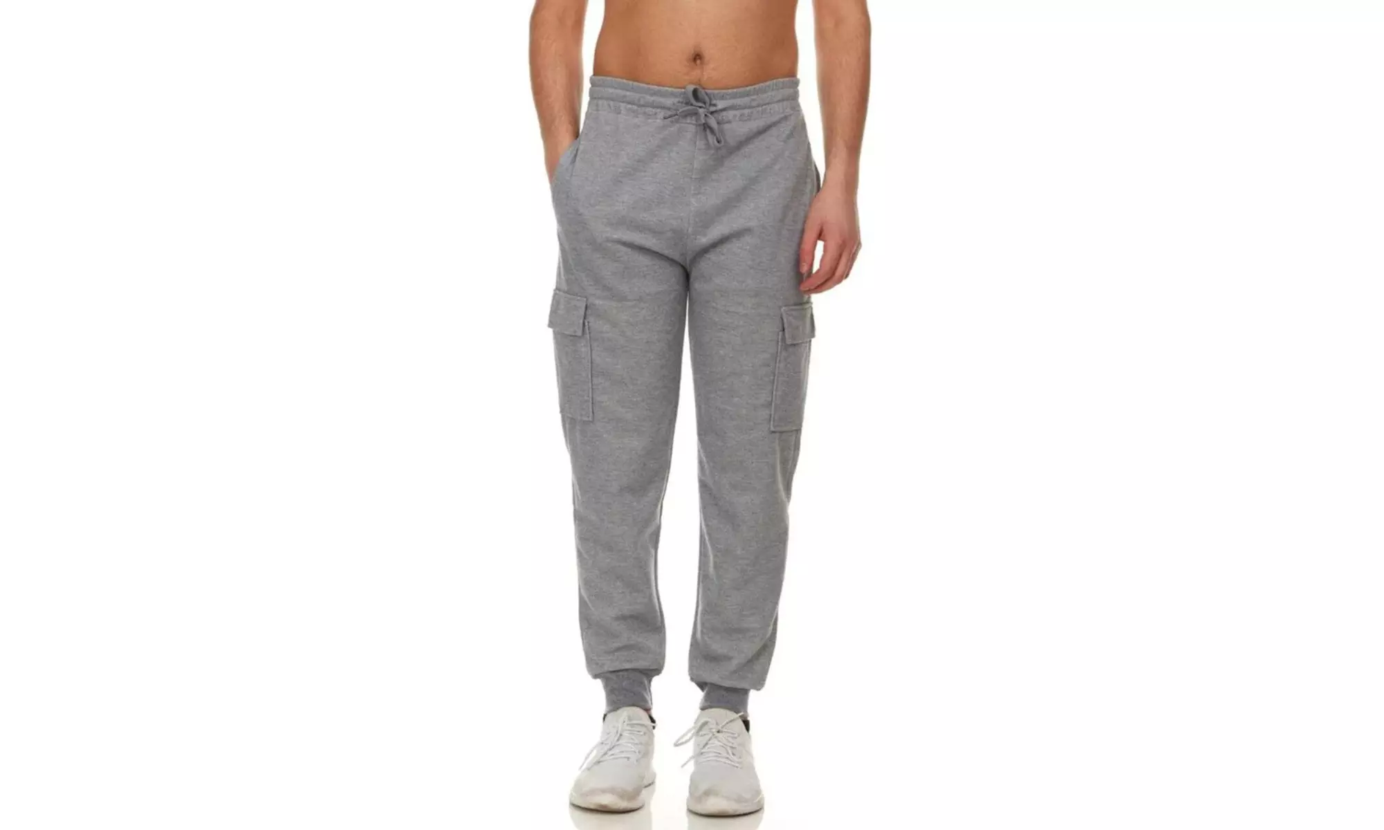 3-Pack Men's Fleece-Lined Cargo Jogger Sweatpants (Sizes, S-3XL)
