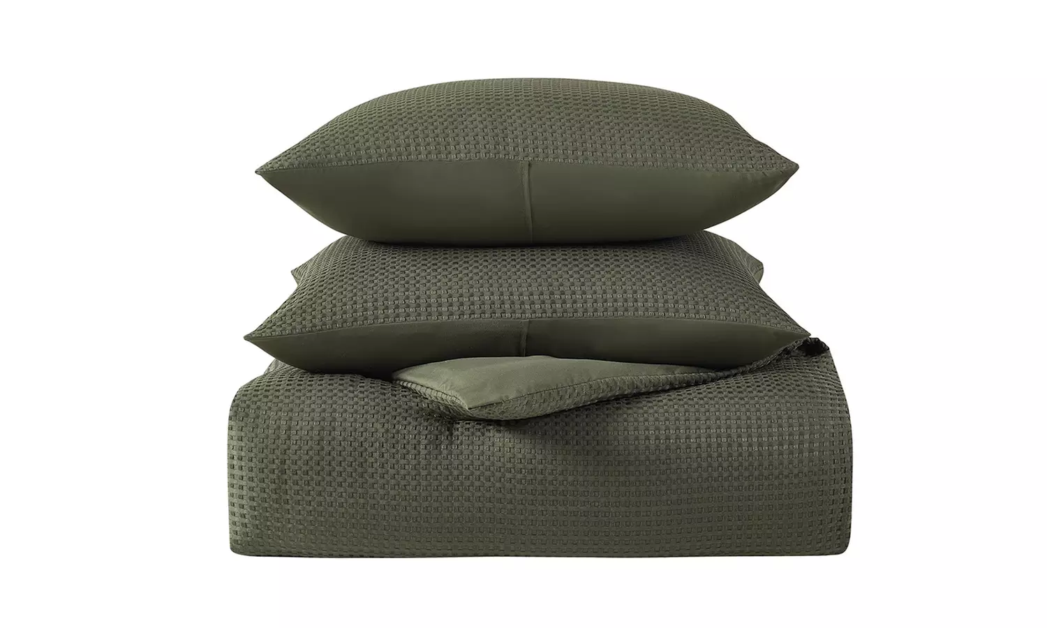 Kathy Ireland 3-Piece Waffle Down Alternative Comforter Set