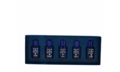 Acqua Di Parma Blu Mediterraneo 5-Piece Miniature Fragrance Set 5 X 0.16 Oz Women Fresh Spray Single Eau De Parfum