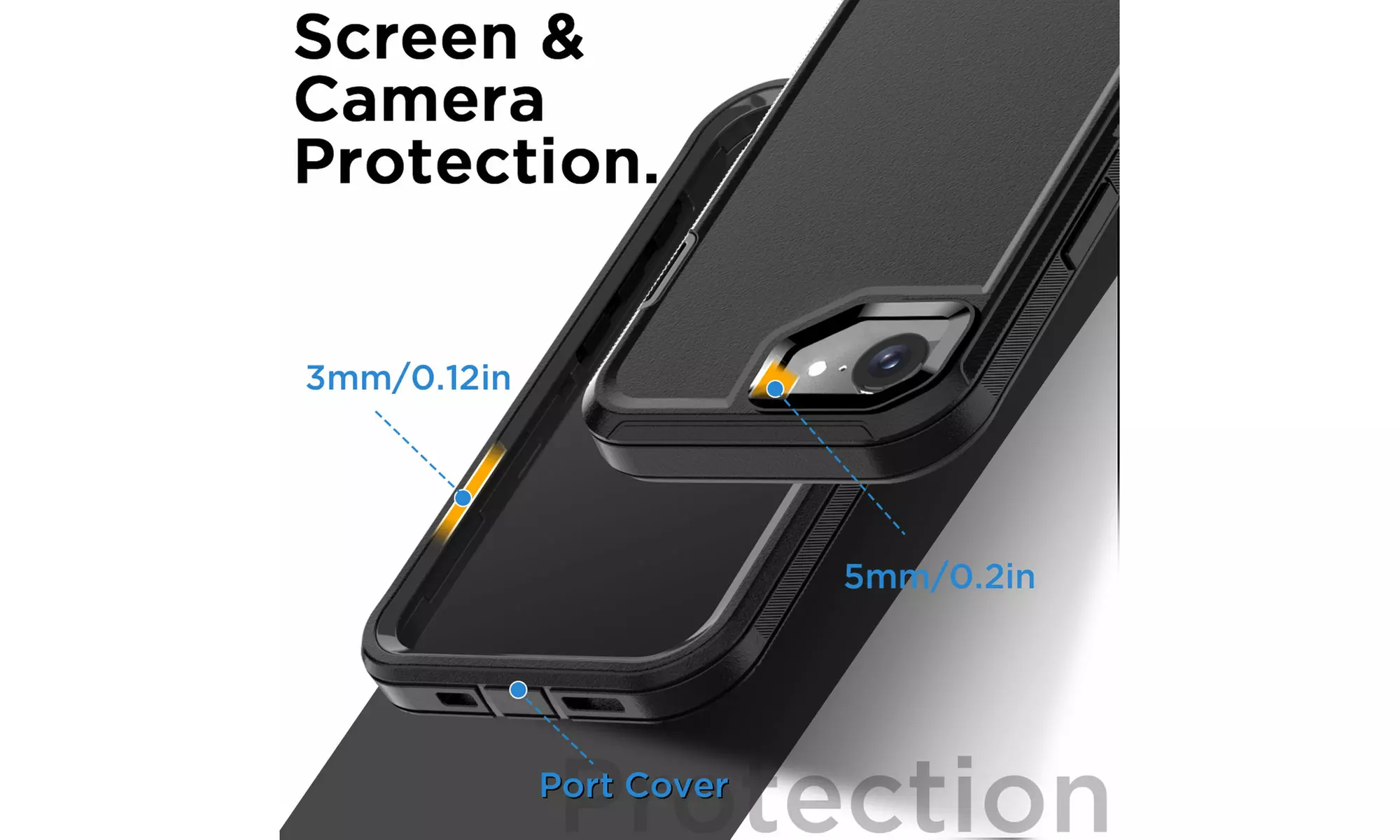 For iPhone 16e Case Heavy Duty Shockproof Rugged Military Drop Protective Cover