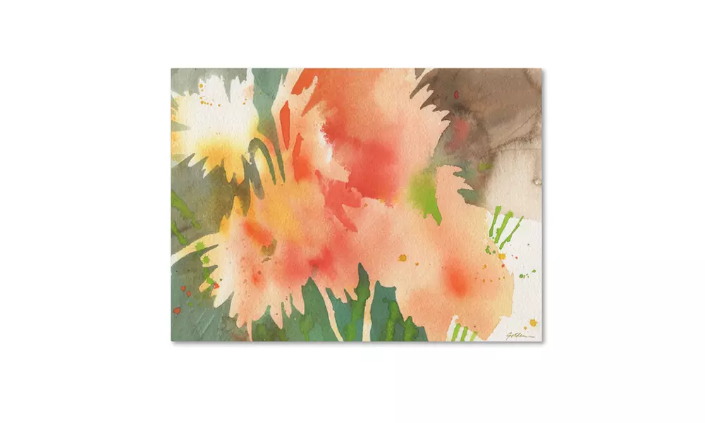 Sheila Golden 'Daisy Abstraction' Canvas Art - Primary Image
