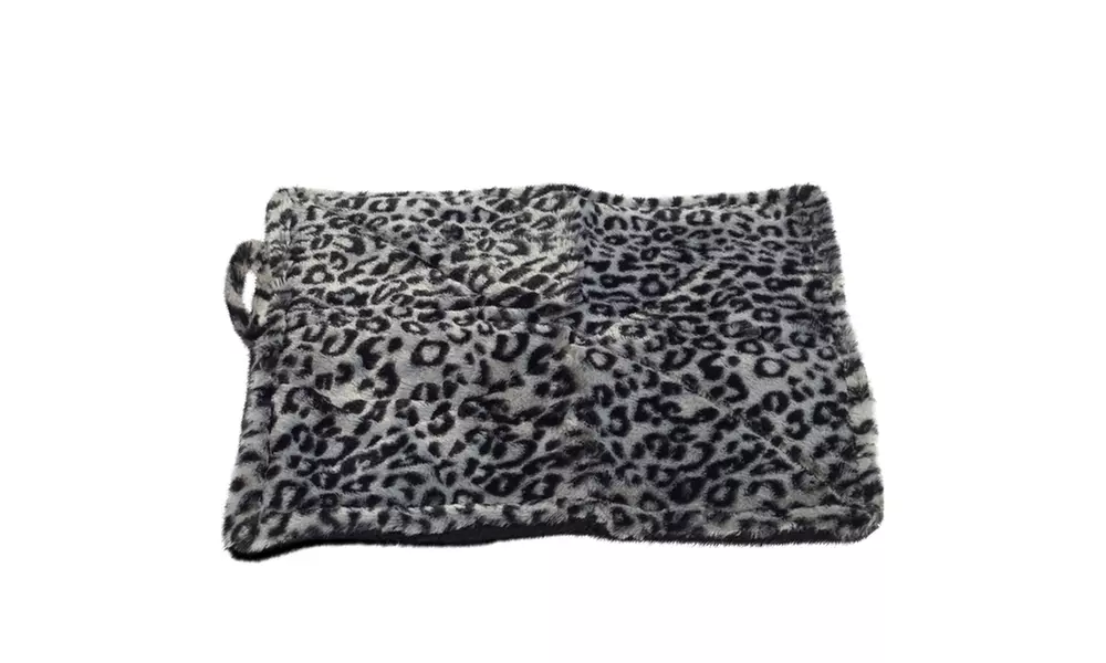 Self-Warming Thermal Leopard Print Pet Bed - Second Medium