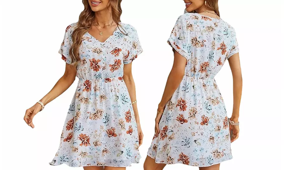 Elings Women's Summer Printed Boho Dresses Collection (S-XL) 