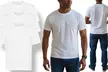 ToBeInStyle Men's 3-Pack White Cotton Blend Undershirt T-Shirts - Second Medium