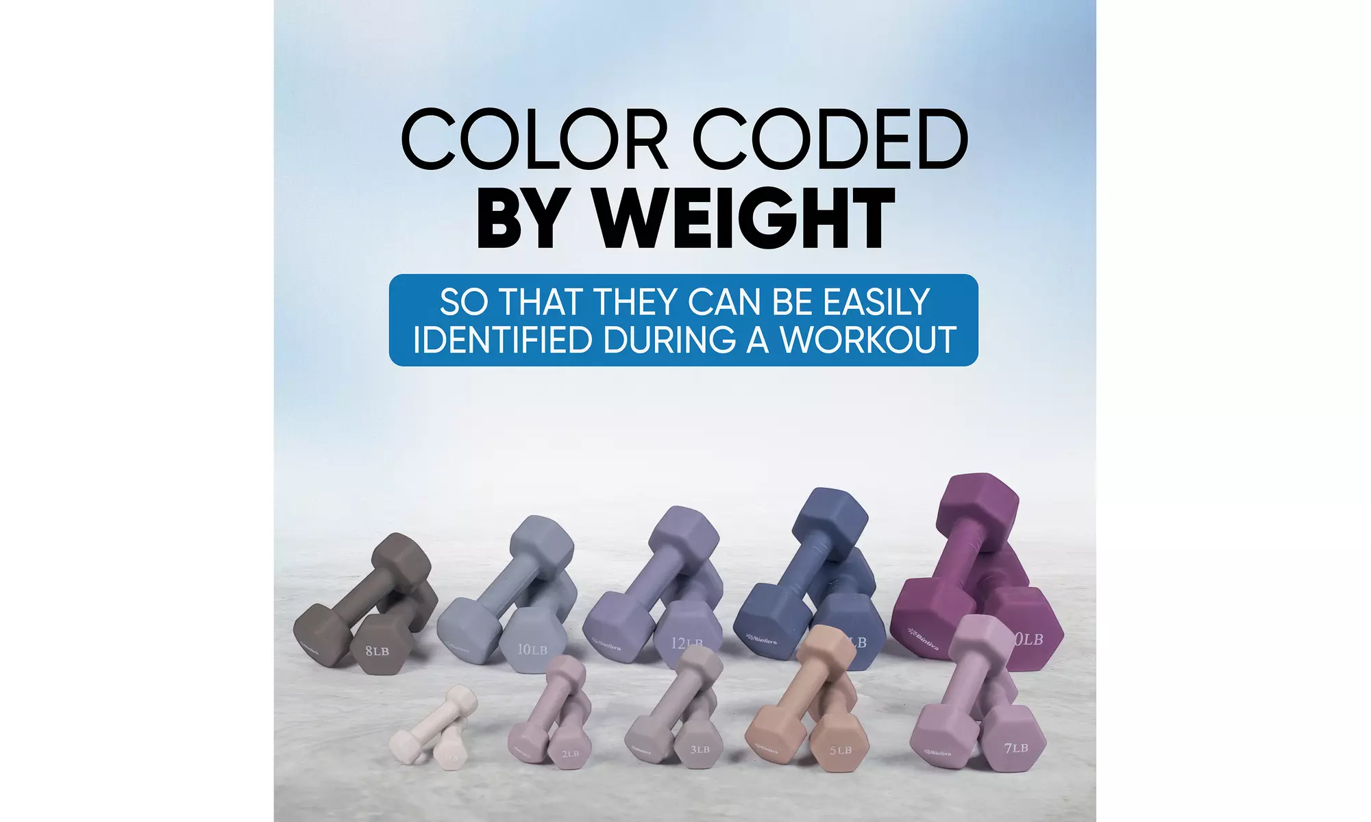 Bintiva Neoprene Dumbbells - Varies by Selection