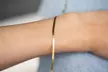 Gold Or Silver Plated Stainless Steel Herringbone Snake Chain Bracelet - Second Medium