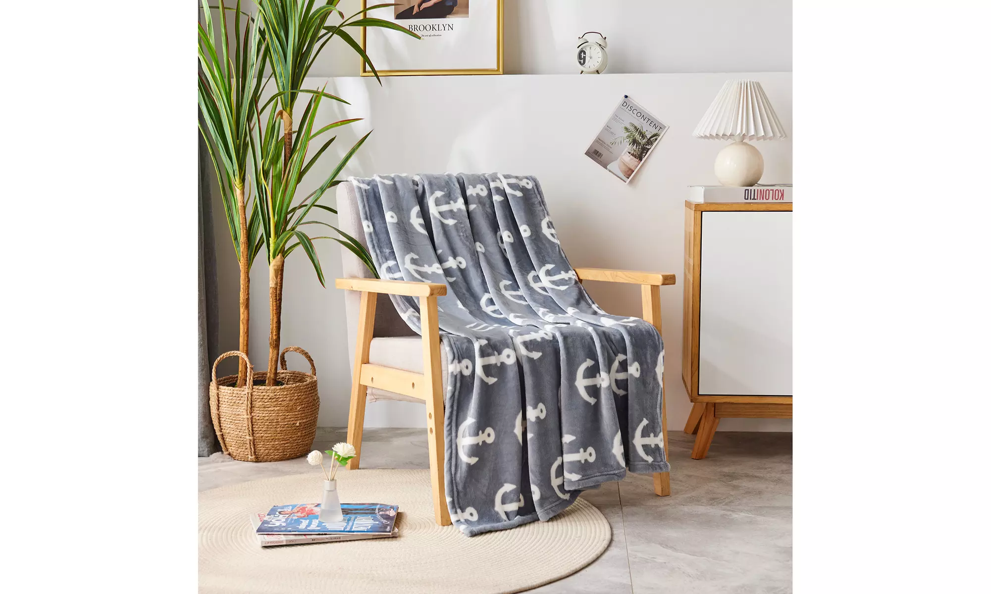 Soft Flannel Fleece Throw Blanket For Sofa Couch Travel