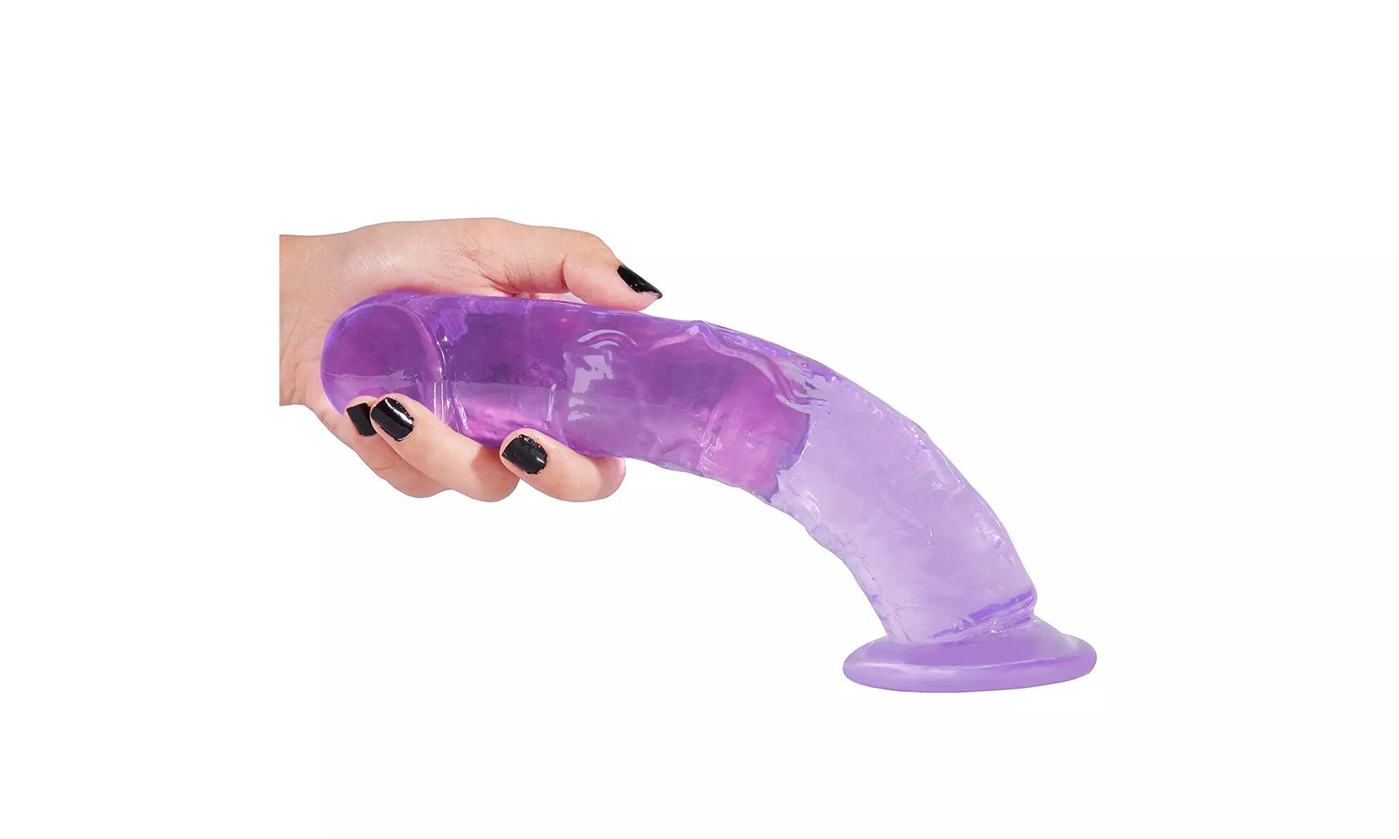 Realistic Dildo 8.1" Jelly G Spot Dildos with Suction Cup  Strap On Compatible 