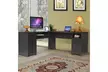 L-Shaped Corner Computer Desk Writing Table Study Workstation w/ Drawers Storage - Second Medium