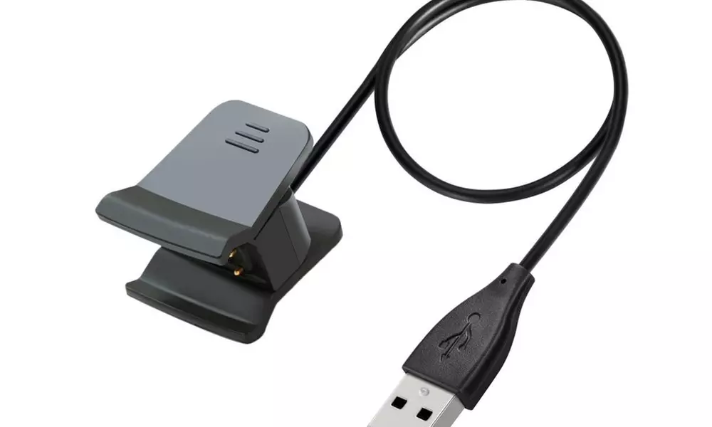 Insten Black USB Charging Dock Cradle Charger Adapter For Fitbit Alta HR - Primary Image