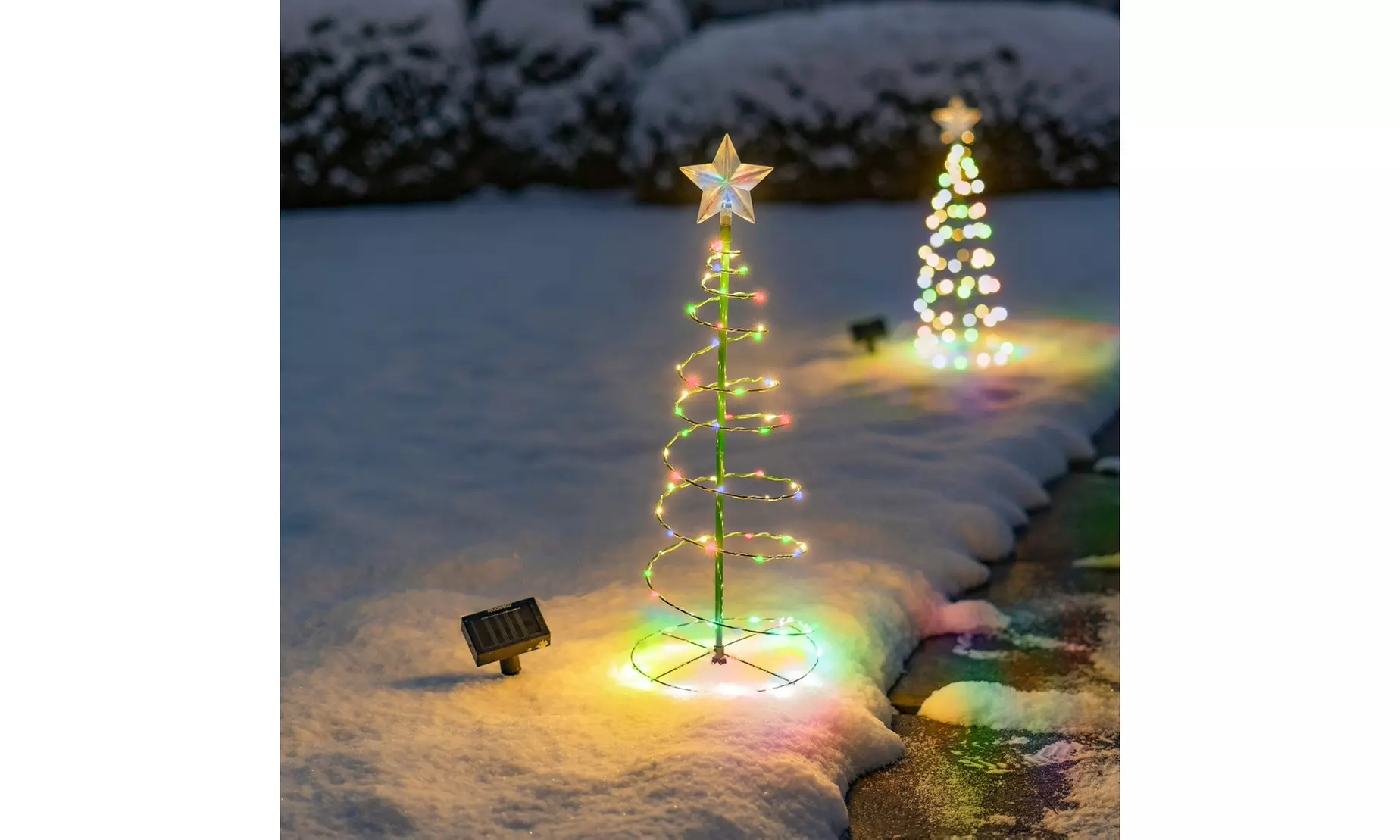 Outdoor LED Christmas Tree Decoration- 2 Colors, 2 Sizes, 1 & 2-Pack