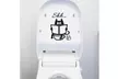 New Home Decor Toilet Cute Cat Shh Removable Wall Stickers - Second Medium