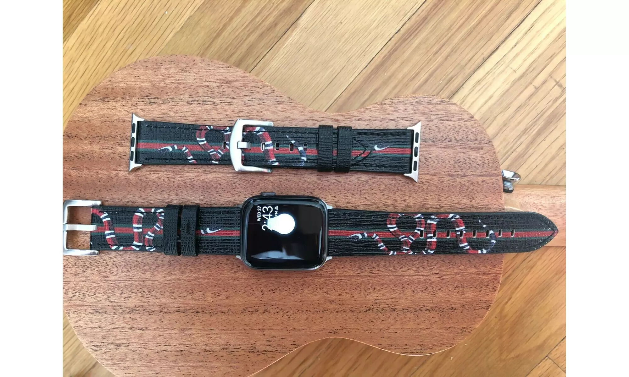 Gucci Apple Watch Band with Leather Sport for apple watch serious 4 3 2 1 - Primary Image