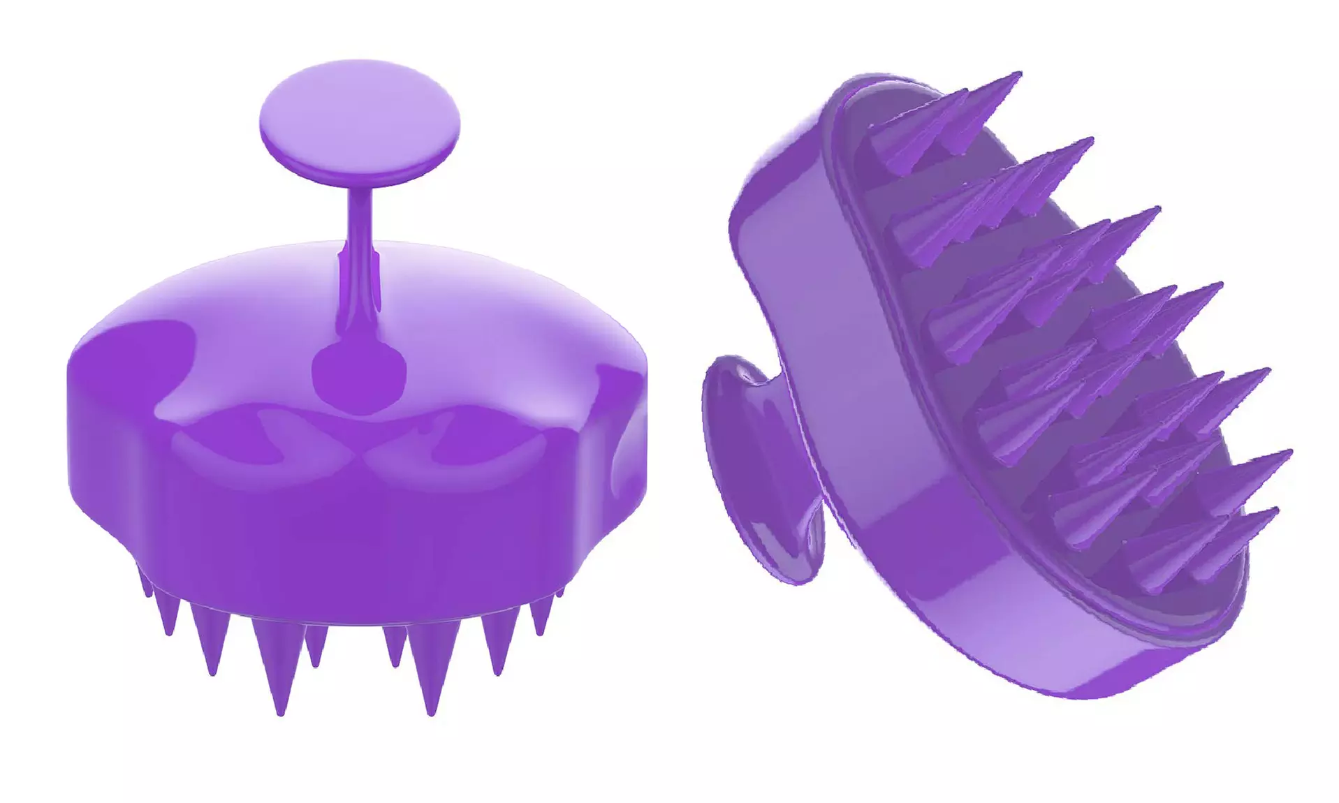 Rejuvenating and Soothing Silicone Hair and Scalp Massager Brush