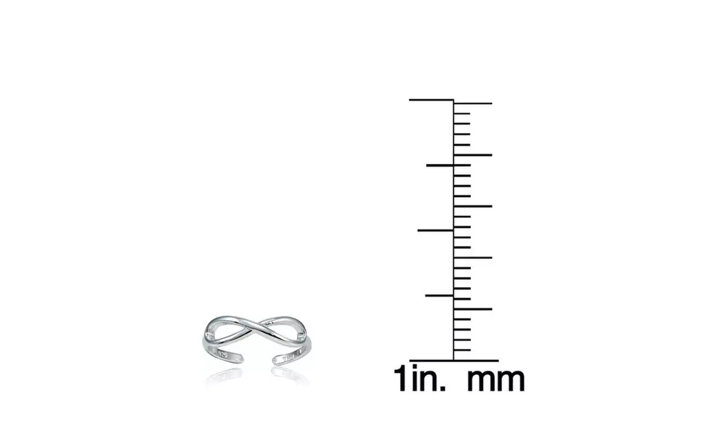 Sterling Silver Infinity Toe Ring