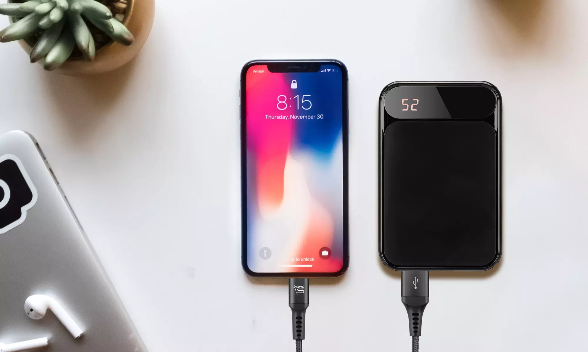 Digital Display Power Bank 7200mAh Portable Charger  - Primary Image