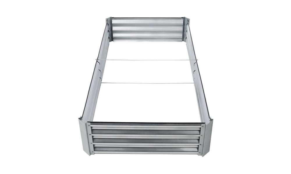 Galvanized Planter Raised Garden Boxes  Square Large Metal Raised Garden Beds 