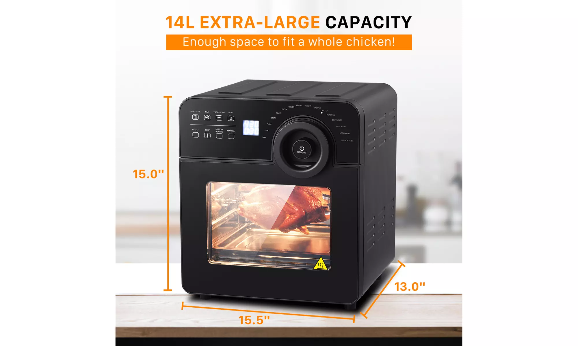 Black Air Fryer Oven Muti-Purpose Air Fryer Oven - Second Medium
