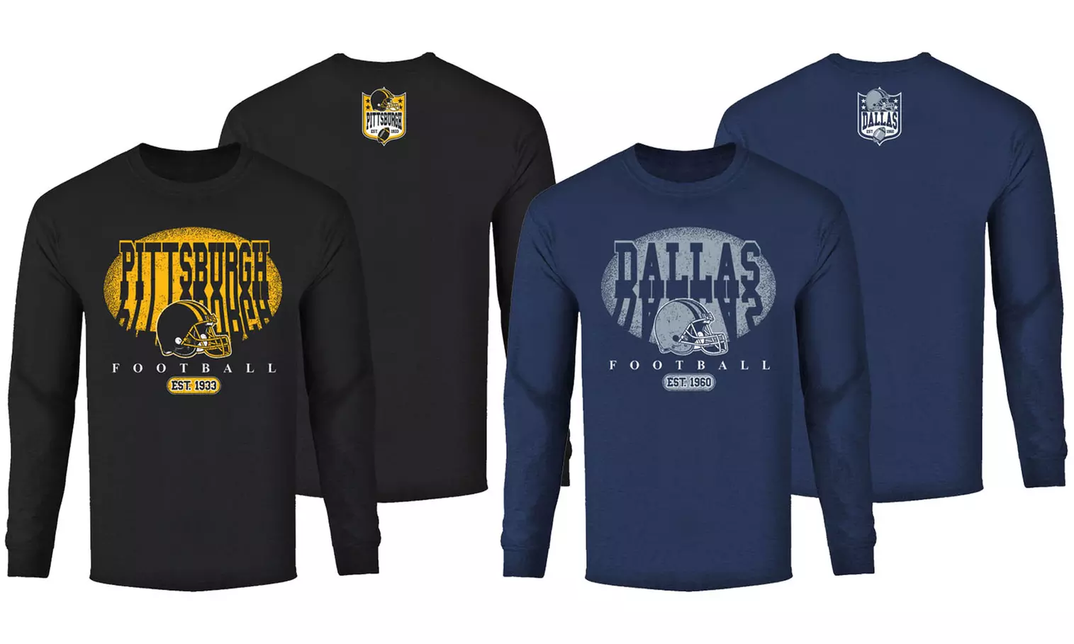 Men Football Shadow Long Sleeve Shirt (S-2XL)
