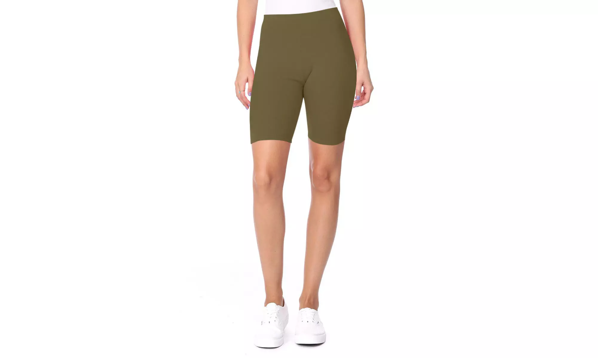 Women's Casual Seamless Elastic High Biker Shorts (Pack of 3)