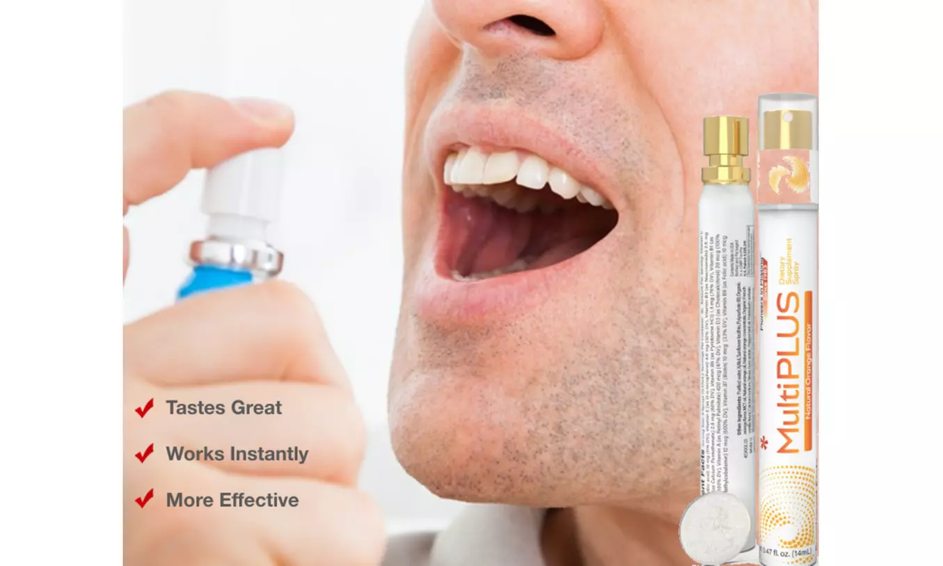 VitaMist Multi-Vitamin Plus Oral Spray - Works Instantly - More Effective - Second Medium