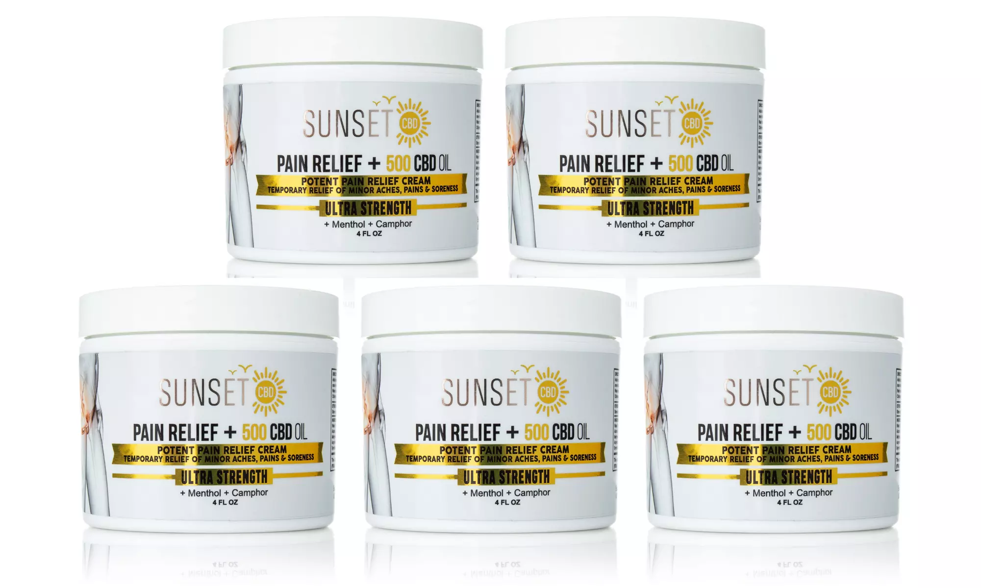 Sunset CBD Bundle and Save - Sunset 1000MG Pain Relief Cream Options