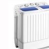 Image 1: Portable Mini Compact Twin Tub 17lb Washing Machine Washer Spin Dryer