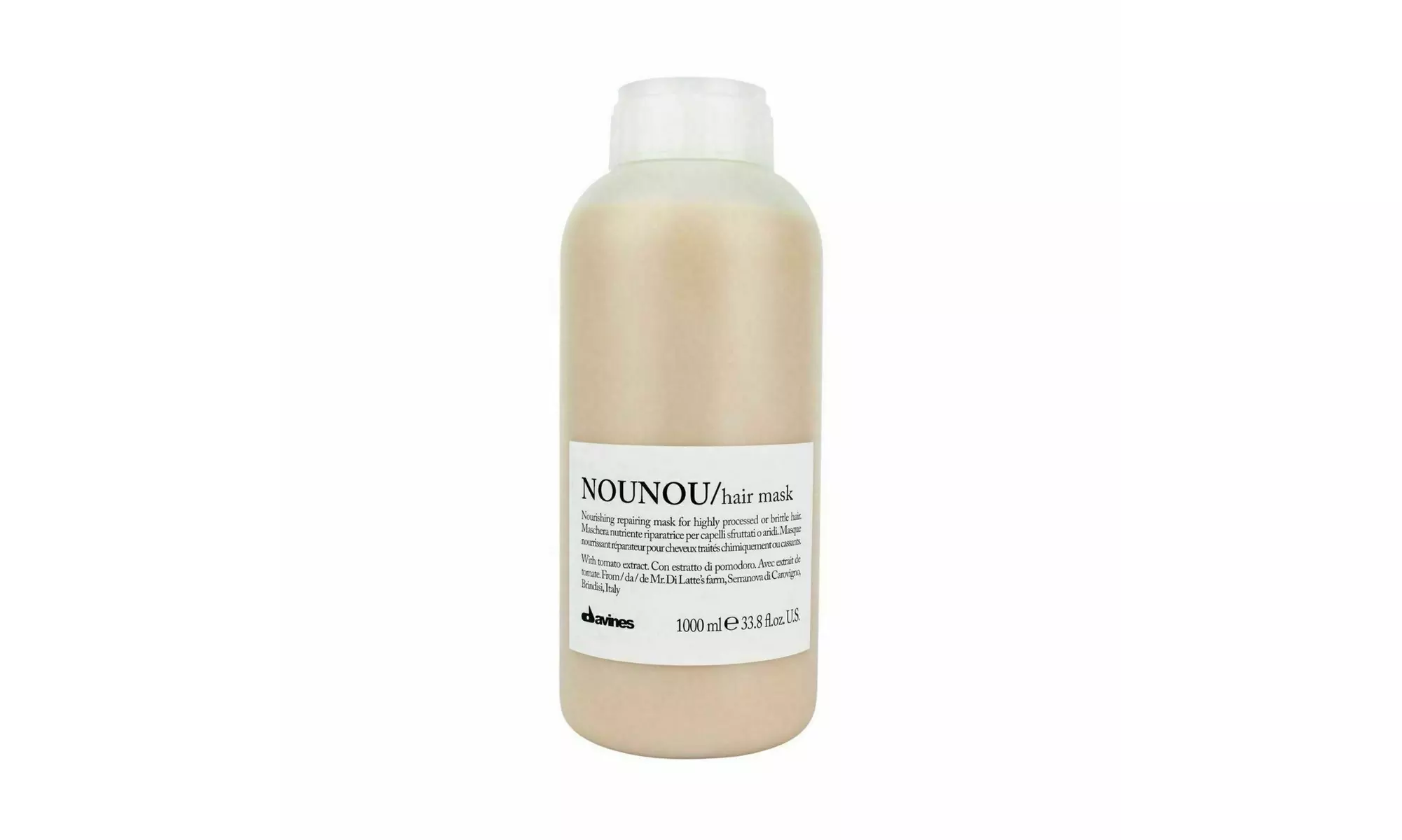 Davines Nounou Nourishing & Repairing Hair Mask 1000 ml / 33.8 oz - Primary Image