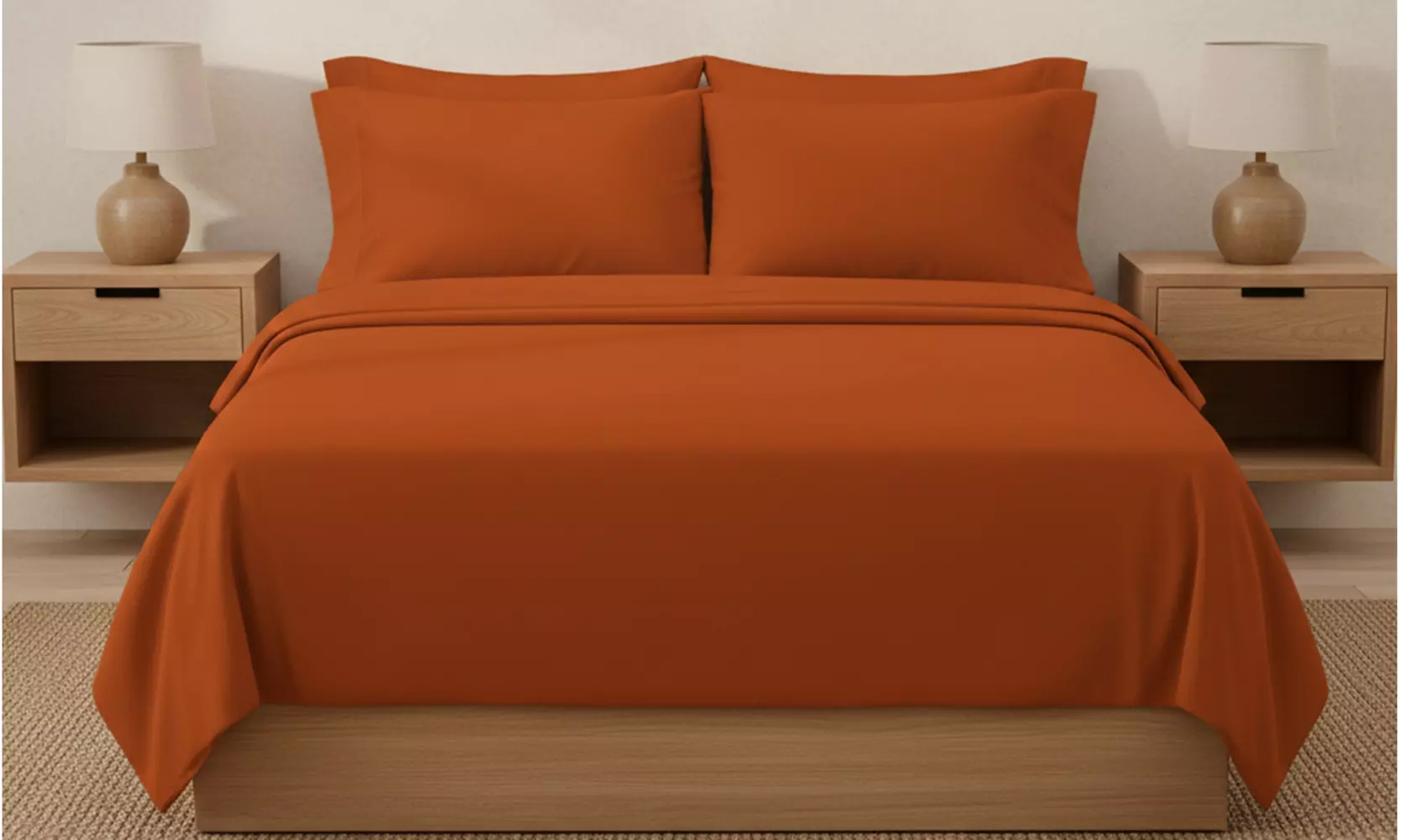 Luxury Home 6-Piece Microfiber Bed Sheet Set