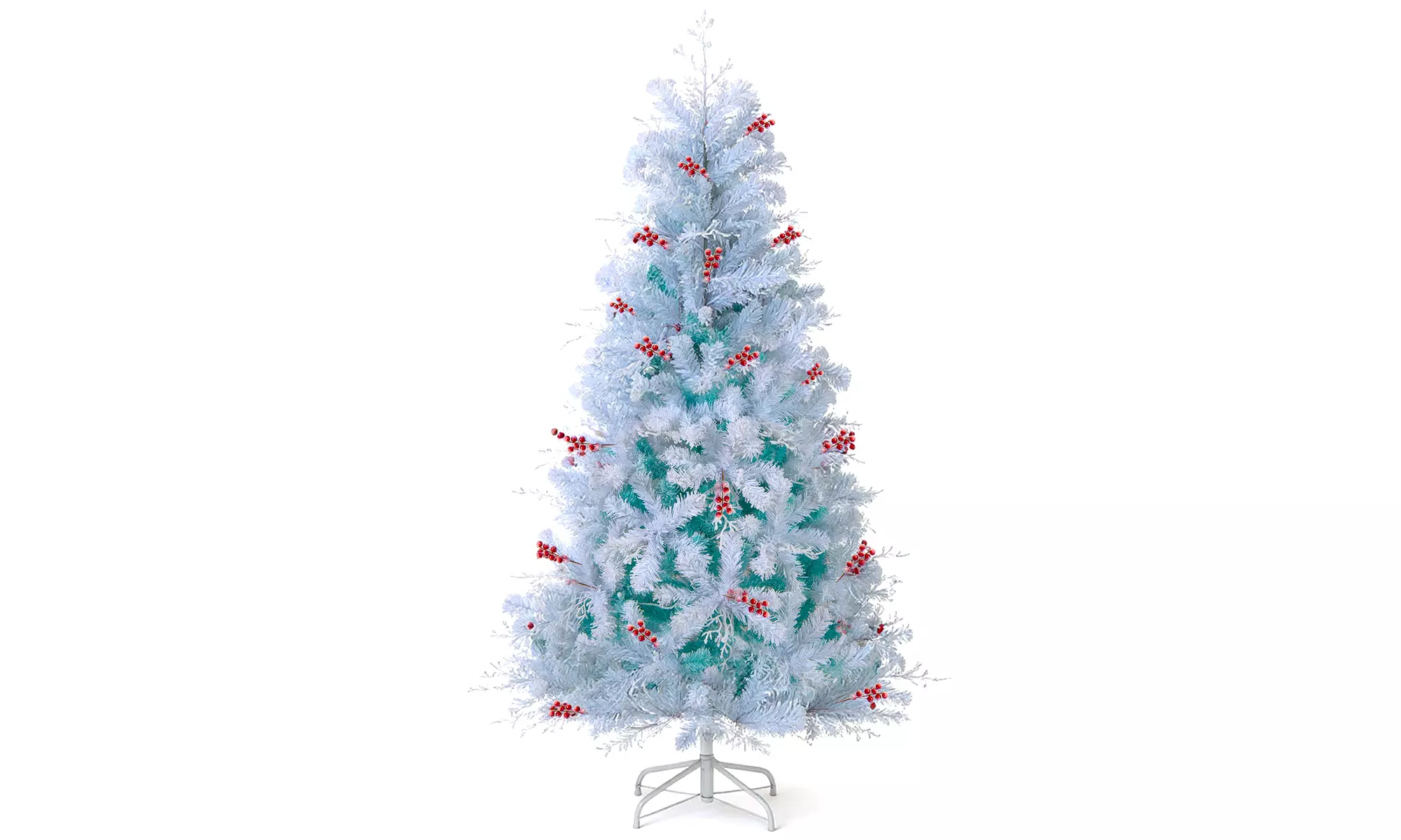 Costway Pre-Lit Artificial Christmas Tree with Branch Tips | Warm White LED Lights | Easy Setup & Home Decor