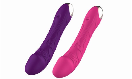 Intense G Spot Vibrator 20 Speeds Vibrating Dildo Wand Rechargeable Waterproof Rose Red